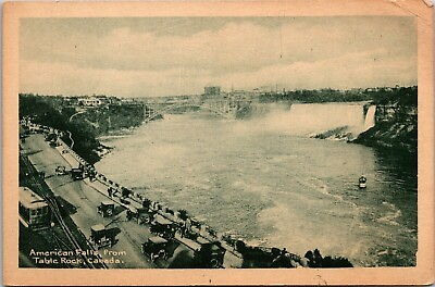 #ad American Falls Table Rock Canada WB Postcard VTG UNP Vintage Unused $5.00