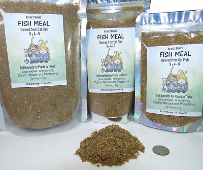 ORGANIC FISH MEAL Fertilizer House Plant Soil Amendment OMRI Animal Safe Feed $10.95