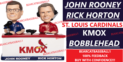 #ad RICK HORTON amp; JOHN ROONEY KMOX ST. LOUIS CARDINALS BOBBLEHEAD 5 8 24 *PRE SALE* $36.99