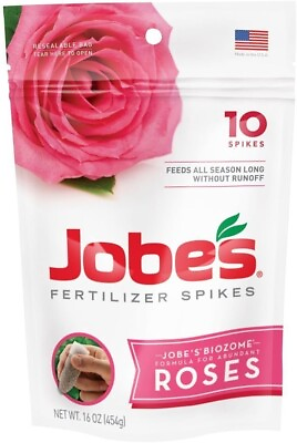 #ad #ad New Jobe#x27;s 04102 Rose Fertilizer Spikes 10 Multicolor st. USA Free delivery $14.69