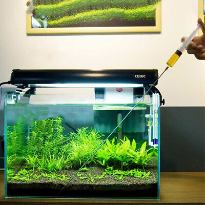 Aquarium Syringe Liquid Fertilizer Syringe Needle For Fish Tank Tools 4 Options $14.39