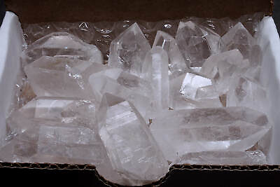 Quartz Crystal Collection 1 2 LB Natural Clear Points MEDIUM Stones $15.25