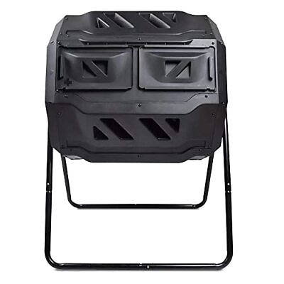 #ad Naturals Durable Compost Tumbler Outdoor with Metal Stand 160L Capacity Com... $127.00