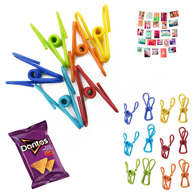 #ad #ad 36X Multi Purpose Clips Colored Kitchen Holder Metal Food Sealing Bag Snack Chip $17.24
