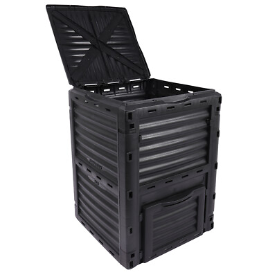 #ad #ad Outdoor Compost Bin 80 Gallons Composter for Kitchen Waste amp; Garden Scraps Black $68.58