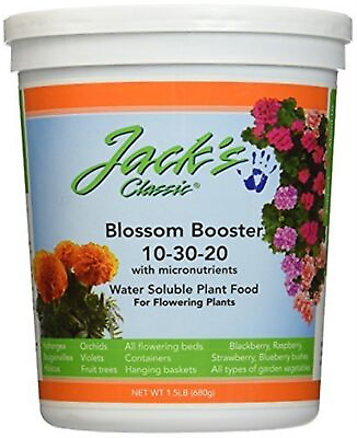 Jack#x27;s Classic #51024 Blossom Booster 10 30 20 Water Soluble Plant Food 1.5# $19.53