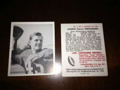 1948 Bowman REPRINT Football Washington Redskins Team Set 16 Cards Baugh $21.88
