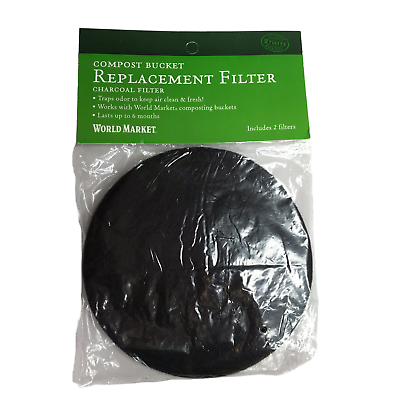 #ad Compost Filters Black Set of Two. Black Charcoal. New NWT $10.20