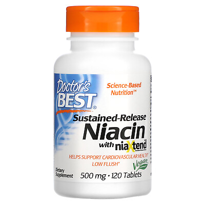 #ad Sustained Release Niacin with niaXtend 500 mg 120 Tablets $18.14