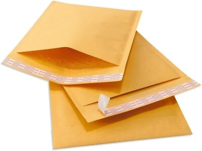 500 #000 Kraft Paper Bubble Padded Envelopes Mailers Shipping Case 4x8 $39.00