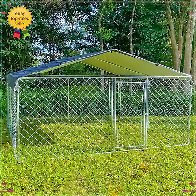 10x10x 5.5 ft Outdoor Large Pet Dog Run House Kennel Run House w Cover $289.00