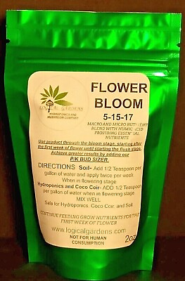 Bloom Flower plant nutrient Macro and Micro Hydroponic Fertilizer humic $9.99