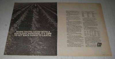 1974 Royster Fertilizer Ad Faced With a Shortage $16.99