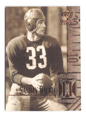 #ad 1999 Upper Deck Century Legends Sammy Baugh 11 Washington Redskins $2.50