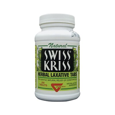 Swiss Kriss Herbal Laxative Tabs 250 Tabs $17.55
