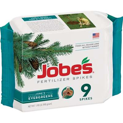 #ad Jobe#x27;s 11 3 4 Evergreen Fertilizer Spikes 9 Pack 01311 Jobe#x27;s 01311 $10.03