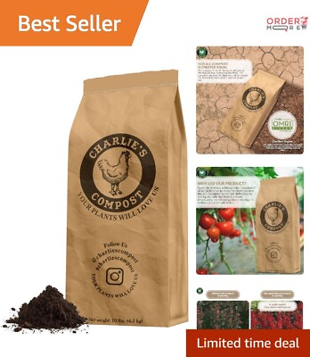 #ad Sustainable 10lb Organic Compost for Nutrient Boosted Gardens Easy Application $39.97