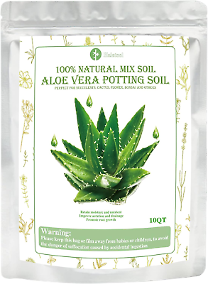 #ad 10 QT Organic Aloe Plant Soil Potting Mix Garden Top Succulent Soil for Indoor amp; $29.07