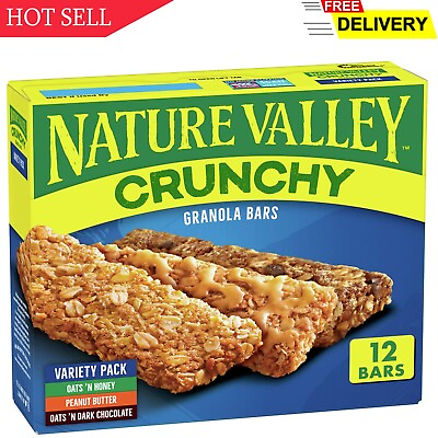 #ad #ad Nature Valley Crunchy Granola Bars Variety Pack 12 Bars 8.94 OZ 6 Pouches $5.34