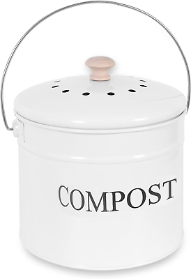 #ad #ad Candco Compost Bin for Kitchen Counter 1 Gallon Compost Bucket for Kitchen Com $34.87