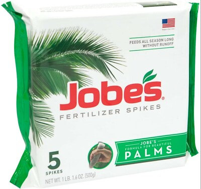#ad #ad Jobe’s Palm Tree Fertilizer Spikes 10 5 10 Time Release Fertilizer 5 Spikes New $29.49