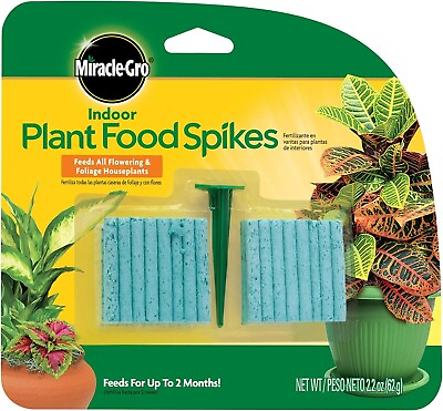 #ad Miracle Gro Indoor Fertilizer Plant Food With 48 Spikes Fast Grow Plants $9.99