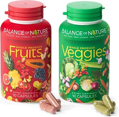 #ad Balance of Nature Fruits and Veggies Whole Food Supplement with Superfood 180 $34.89