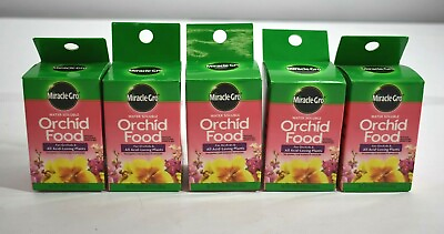 #ad MIRACLE GRO Lot of 5 Water Soluble Orchid Food 8 Oz. for All Acid Loving Plants $25.21