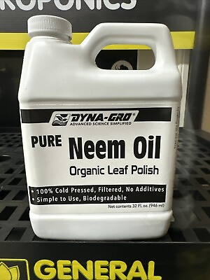 Dyna Pure Neem Oil 32oz ounce 1 Quart dyna gro fertilizer plant nutrient $29.95