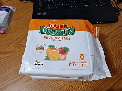 #ad Jobe#x27;s Organics Fertilizer Spikes Fruit and Citrus 8 Count Slow Release $37.66