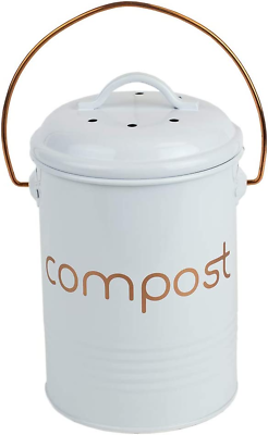 Grove Compact Countertop Compost Bin Bucket for Kitchen Food Scraps with Lid $23.32