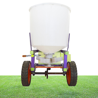 #ad Tractor Rear Land Wheel Tow Behind Broadcast Fertilizer Spreader Grass Seeder $545.20