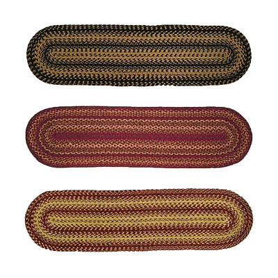 IHF Home Decor Braided Rugs 13quot; X 48quot; Oval Runner Natural Jute Material $19.64