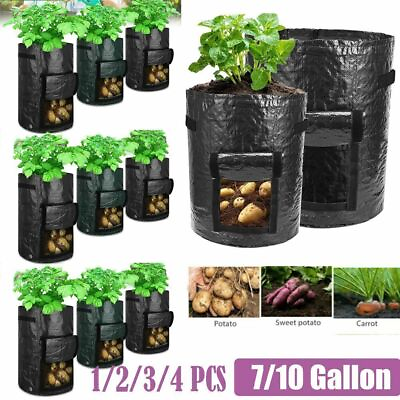 #ad #ad 1 2 4 Gallon Potato Grow Planting Bag Vegetable Container Pot Growing Planter $11.78
