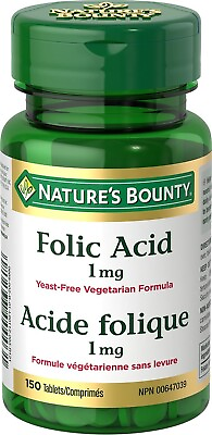 #ad Nature#x27;s Bounty Folic Acid 150 Tablets EXP MR 2026 $12.99