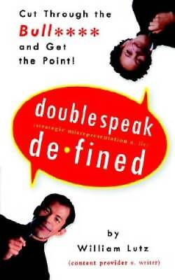 #ad #ad Doublespeak Defined Paperback By Lutz William D. GOOD $5.29