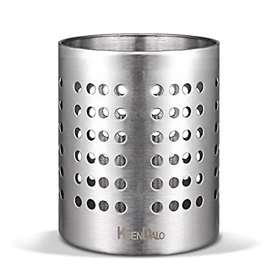 #ad Kitchen Stainless Steel Utensil Holder 18 10304 Heavy Thick Utility Sturdy Sil $16.21