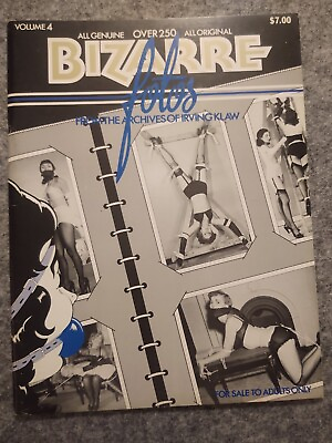BIZARRE FOTOS Vol 4 Archives of Irving Klaw 1980 BDSM page bondage willie bettie $84.00