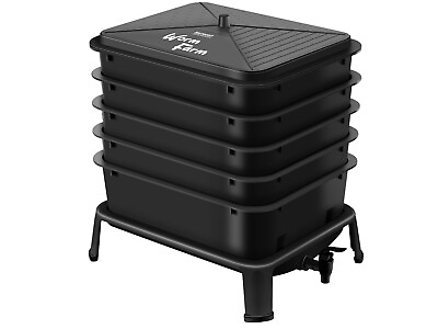 #ad #ad Blütezeit Worm Composter 5 Tray Black Compost Bin Worm Farm with Complete Kits $89.99