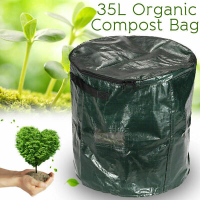 #ad 35L Waterproof Compost Fermentation Organic Bag Waste Converter Bins Eco Storage $14.84