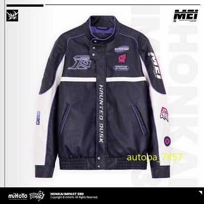 #ad Official Raiden Mei Honkai Impact 3 PU Coat Casual Top Unisex Cosplay Jacket New $121.69