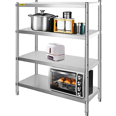 Stainless Steel Kitchen Shelf Shelving Rack Shelves Rack Restaurant 47*60 Inch $148.99