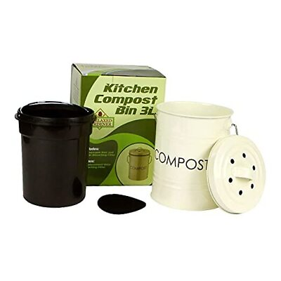 #ad Kitchen Compost Bin 0.8 Gallon Rust Proof and Leak Proof Countertop $31.98