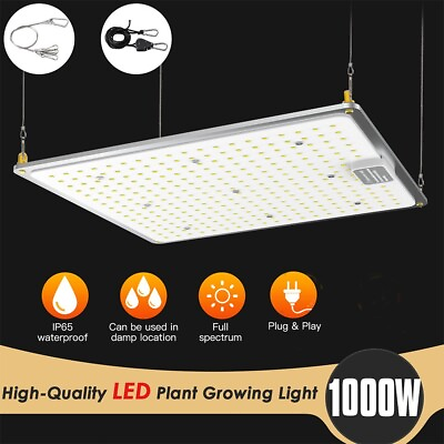 #ad #ad 1000W LED Grow Light Panel Full Spectrum Lamp for Indoor Plant Veg Flower $28.49