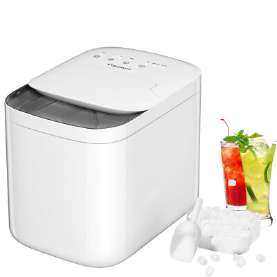 Portable Countertop Ice Maker 33Lbs 24H Self Cleaning Scoop Basket Measuring Cup $99.99