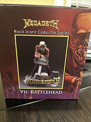 knucklebonz rock iconz collector series statue MEGADETH Vic Rattlehead $550.00