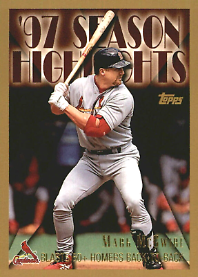 #ad 1998 Topps #478 Mark McGwire St. Louis Cardinals $1.49