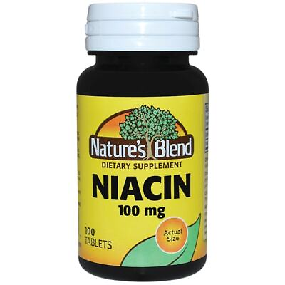 #ad Nature#x27;s Blend Niacin 100 mg 100 Tabs $8.69