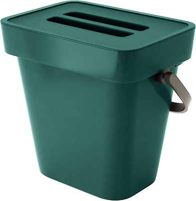 #ad Kitchen Compost Bin Small Compost Bin 5L Food Waste Caddy with Removable Lid $22.86