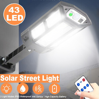 990000LM LED Solar Wall Light Commercial Dusk To Dawn Outdoor Road Street Lamp $9.99